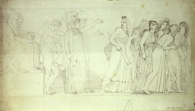 The Furies Departing from Athena, Apollo and Orestes, 18th century by John Flaxman